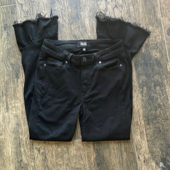 Paige Denim flair cut capris - Picture 2 of 6